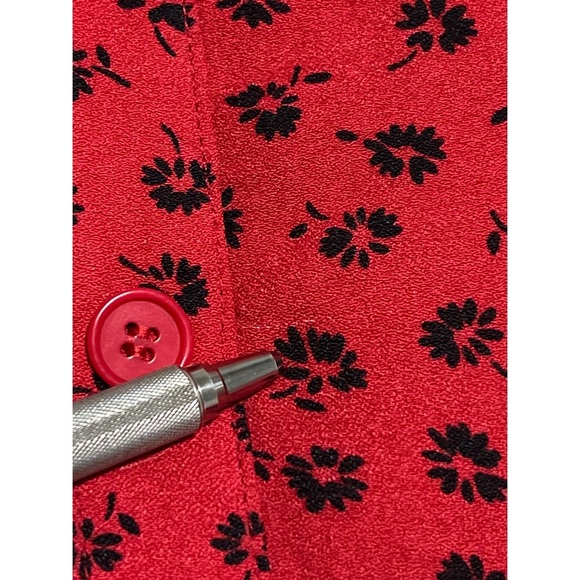 Reformation Milla Dress Women’s 4 Red Black Floral Mini - Picture 11 of 14